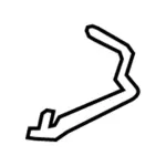 8G1Z5A205B - : OEM NEW 2008-2019 Ford Taurus Police Interceptor Rear Bracket 8G1Z-5A205-B for Ford: Police Interceptor Sedan, Special Service Police Sedan, Taurus, Taurus X | Lincoln: MKS, MKT | Mercury: Sable Image