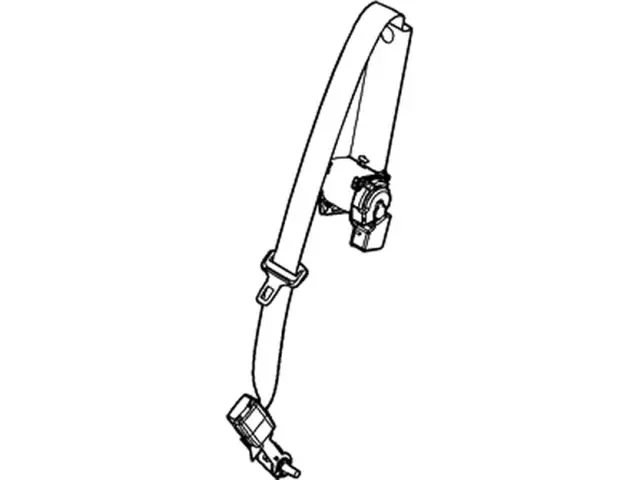 7T4Z78611B64AB - Electrical: Center Seat Belt for Ford: Edge | Lincoln: MKX Image