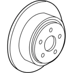 YL3Z1V125FB - Brakes: Disc Brake Rotor for Ford: F-150 Heritage, F-250, F-250 HD, F-250 Super Duty Image