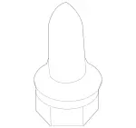 139902101 - Rear Doors: Hex. Head Screw W Flange for Mercedes-Benz Image