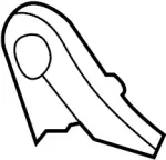 87406AC810 - Body: Seat Back Recliner Adjustment Mechanism Cover for Infiniti Image