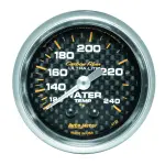 4732 - : GAUGE, WATER TEMP, 2 1/16", 120-240?F, MECHANICAL, CARBON FIBER for AutoMeter Image