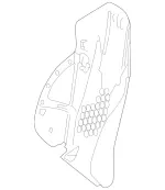 17291025039051 - Body: Seat Back Panel for Mercedes-Benz Image