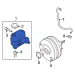 PC2Z2140A - Body: Master Cylinder for Ford: E-350 Super Duty, E-450 Super Duty Image