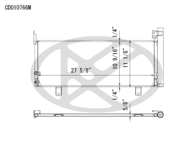 CD010766 - : Koyorad A/C Condenser for Koyo Image