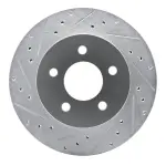 63154021L - : DFC Brake Rotor - Drilled and Slotted - Silver for DYNAMIC FRICTION Image