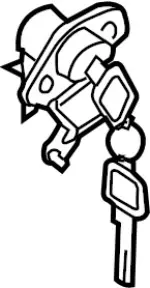 H4660AT300 - Body: Lock Cylinder for Infiniti Image