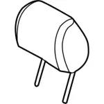FB5Z78611A08BD - Body: Headrest for Ford: Explorer Image