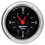 2585 - : GAUGE, CLOCK, 2 1/16", 12HR, ANALOG, TRADITIONAL CHROME for AutoMeter Image