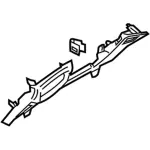 HP5Z5404459AD - Body: Lower Cover for Lincoln: MKZ Image