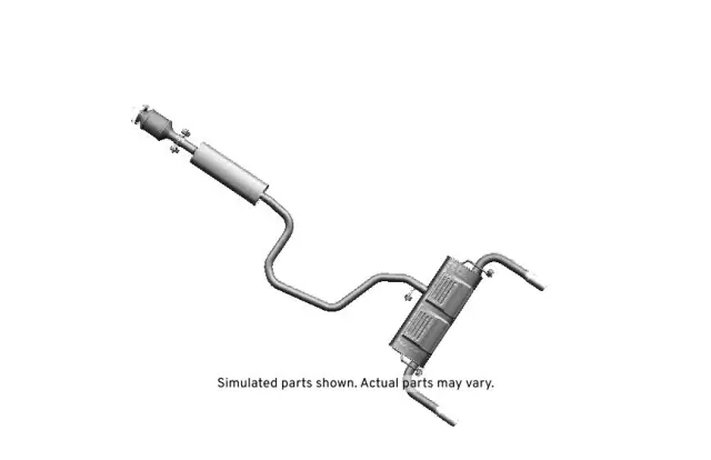 25919661 - : Exhaust Muffler Assembly with 3-Way Catalytic Converter, Pipe, Insulators, and Gasket for Saturn: Aura Image