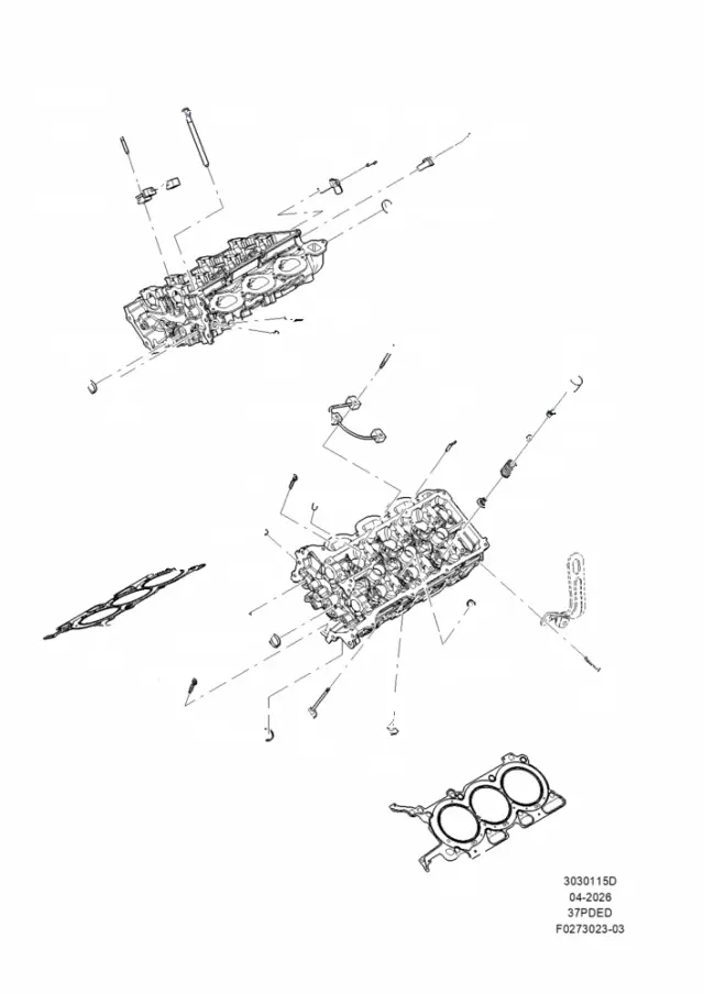 AT4Z6065B - Engine: Engine Cylinder Head Bolt for Ford Image
