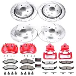 KC2164A36 - : Z36 Truck and SUV Ceramic Brake Pad, Drilled &amp; Slotted Rotor, and Caliper Kit for PowerStop Image