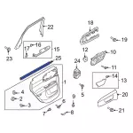M1PZ7825860B - Body: Belt Weather-strip for Ford Image