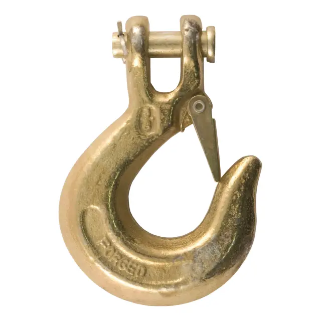 81560 - : 3/8" Safety Latch Clevis Hook (18,000 lbs, 7/16" Pin) for CURT Image