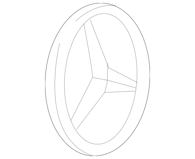 1678171200 - Rear-End Door: Mercedes Star for Mercedes-Benz: GLE350, GLE450e, GLE580 Image image