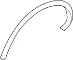 788601CB0B - : Wheel Opening Molding for INFINITI: FX35, FX37, FX50, QX70 Image