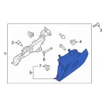 LK4Z6106024AB - Body: Glove Box Door for Ford: E-Transit, Transit-150, Transit-250, Transit-350, Transit-350 HD Image