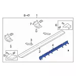 LC3Z16B589AA - : Running Board Reinforcement for Ford: F-250 Super Duty, F-350 Super Duty, F-450 Super Duty Image