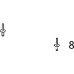 W716194S437 - : Side Panel Stud for Ford: Police Interceptor Utility Image