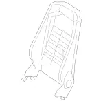 2169107900 - Driver Seat: Driver Seat Backrest for Mercedes-Benz Image