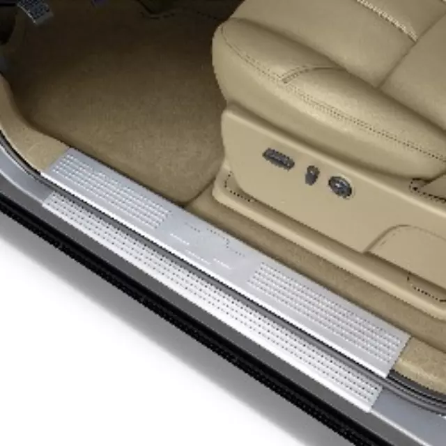 Chevy Silverado Suburban Avalanche Stainless Steel Door Still Trim Plates OEM - GM (17802520)