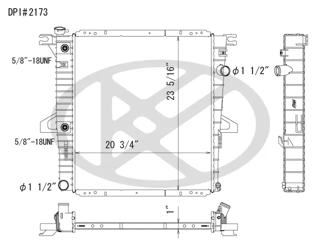 A2173 - Cooling Systems: Koyorad Radiator for Koyo Image