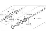 5L8Z4234BD - : Cv Axle Assembly for Ford: Escape | Mercury: Mariner Image