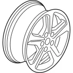 KT1Z1007C - Suspension: Wheel, Alloy for Ford: Transit Connect Image