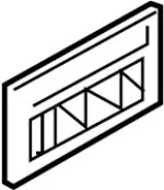 27841JK61A - HVAC: Vent Grille for INFINITI: FX35, FX37, FX50, QX50, QX70 Image