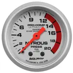 4328 - : GAUGE, NITROUS PRESSURE, 2 1/16", 2000PSI, MECHANICAL, ULTRA-LITE for AutoMeter Image