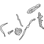 FA1Z58219A65E - Body: Latch Assembly for Lincoln: MKX, Nautilus Image