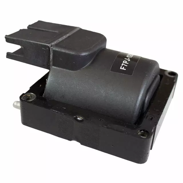 F7PZ12029AA - Electrical: 1984-1998 Ford - Ignition Coil for Ford: Aerostar, Bronco, Bronco II, Country Squire, E-150 Econoline, E-150 Econoline Club Wagon, E-250 Econoline, E-250 Econoline Club Wagon, E-350 Econoline, E-350 Econoline Club Wagon, Econoline Super Duty, Escort, EXP, F-150, F-250, F-250 HD, F-350, F-Super Duty, LTD, LTD Crown Victoria, Mustang, Probe, Ranger, Taurus, Tempo, Thunderbird | Lincoln: Continental, Mark VII, Town Car | Mercury: Capri, Colony Park, Cougar, Grand Marquis, Lynx, Marquis, Sable, Topaz Image