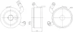 91371 - : Nissens Engine Oil Cooler for NISSENS Image