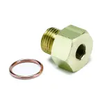 2268 - : FITTING, ADAPTER, METRIC, M16X1.5 MALE TO 1/8" NPTF FEMALE, BRASS for AutoMeter Image