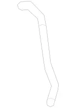 4635008200 - Radiator: Molded Hose for Mercedes-Benz Image