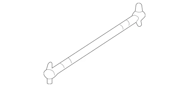 2037580023 - Trunk Lid: Shift Rod for Mercedes-Benz: C32 AMG, C55 AMG, CLK320, CLK350, CLK500, CLK55 AMG Image image