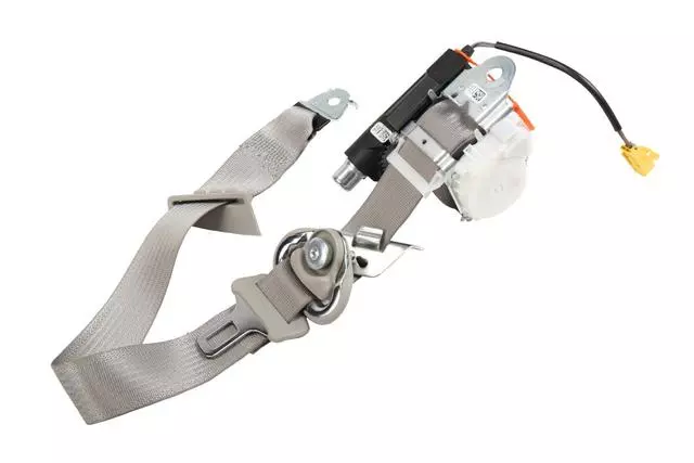 Light Titanium Passenger Seat Belt with Retractor and Pre-Tensioner - GM (19260189)