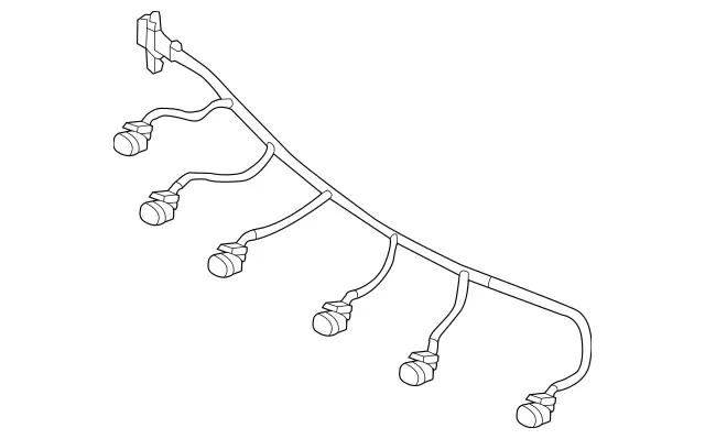 1725407905 - Attachment Parts: Electrical Wiring Harness for Mercedes-Benz: SLC300, SLC43 AMG, SLK250, SLK300, SLK350, SLK55 AMG Image image