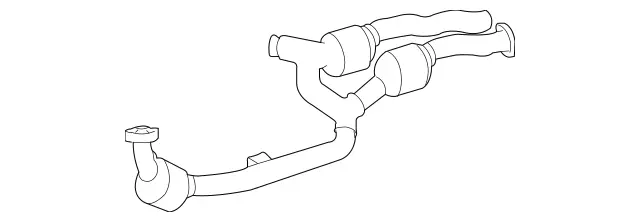 2114906319 - : Exhaust Line for Mercedes-Benz: CLS63 AMG Image