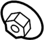 1221A6011 - : Spoiler Assembly Nut for Infiniti Image