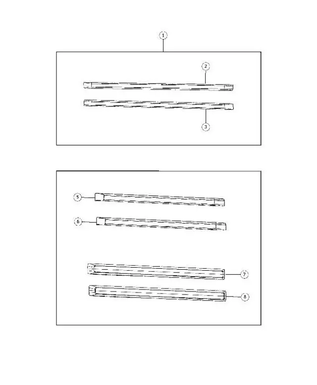 68140233AA - Mopar Accessories - Component Parts: Front Door Molding, Left for Mopar Image