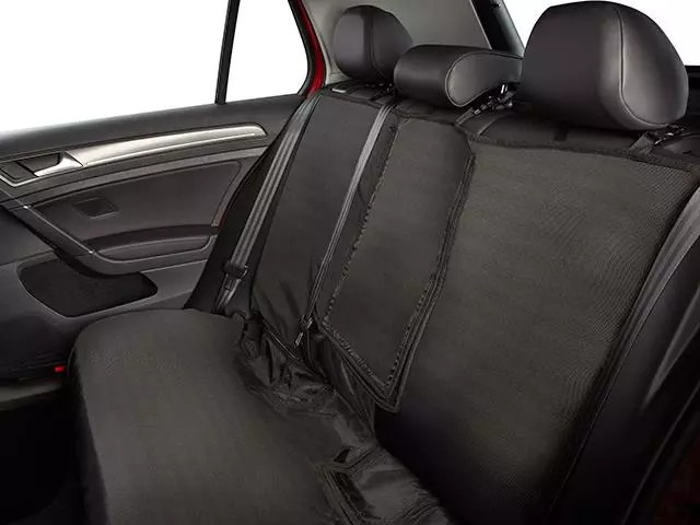561061678041 - Interior: Rear Seat Cover With Passat Logo - Black for Volkswagen: Passat Image