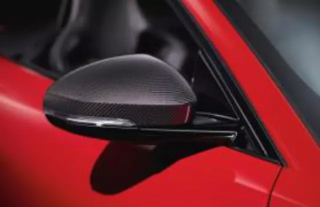 T2R5389 - Body: Mirror Cover - Carbon Fiber - Right Side for Jaguar: F-Type Image