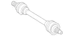 1663501010 - Rear Axle: Rear Axle Shaft for Mercedes-Benz: GLE300d, GLE350, ML250, ML350 Image