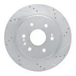 63147081R - : DFC Brake Rotor - Drilled and Slotted - Silver for DYNAMIC FRICTION Image