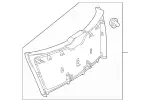 25374000709051 - Body: Lower Gate Trim for Mercedes-Benz Image