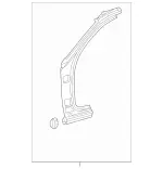 1636301910 - Body: Hinge Pillar for Mercedes-Benz Image
