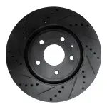 63380078L - : DFC Brake Rotor - Drilled and Slotted - Black for DYNAMIC FRICTION Image