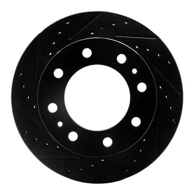63348051L - Brakes &amp; Brake Parts: DFC Brake Rotor - Drilled and Slotted - Black for DYNAMIC FRICTION Image